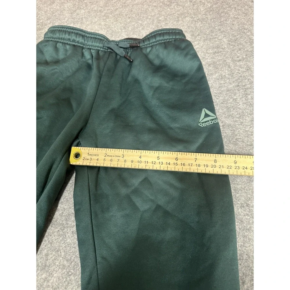 Reebok Performance Joggers Youth Large 10/12 Green Polyester Sweatpants